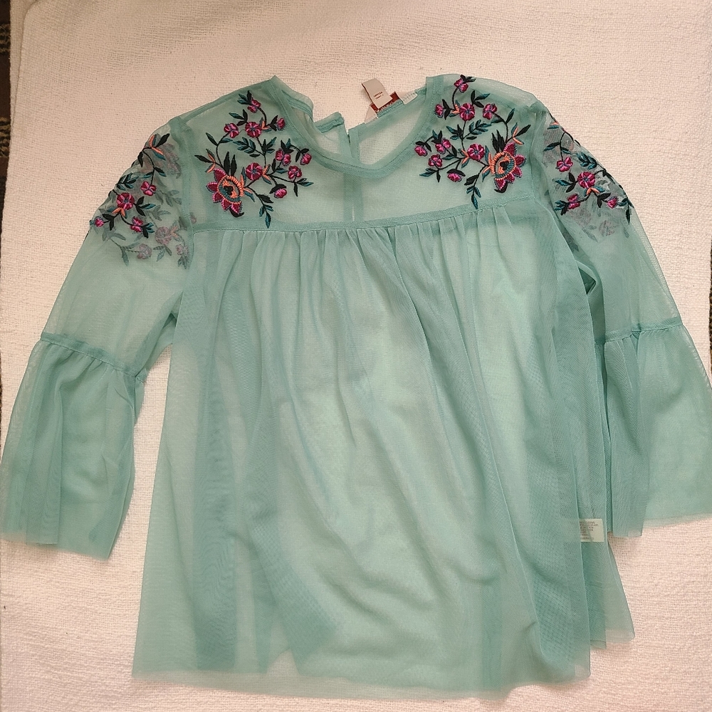 Arizona Jean Co Mesh Top